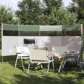 Cortaviento de camping impermeable verde 366x152x152 cm