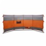 Cortaviento de camping impermeable gris naranja 366x152x152 cm de vidaXL, Paravientos - Ref: Foro24-94742, Precio: 38,99 €, D...