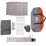 Cortaviento de camping impermeable gris naranja 366x152x152 cm de vidaXL, Paravientos - Ref: Foro24-94742, Precio: 38,99 €, D...