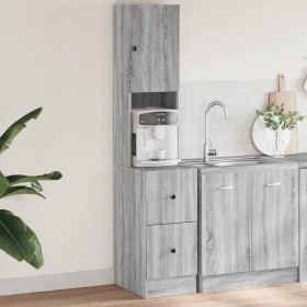 Sonoma gray engineered wood kitchen cabinet 35x50x180 cm by vidaXL, Kitchen cabinets - Ref: Foro24-840763, Price: 95,99 €, Di...