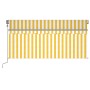 Toldo automático persiana LED sensor viento amarillo 3,5x2,5 m de vidaXL, Toldos - Ref: Foro24-3069413, Precio: 537,99 €, Des...