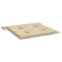 Cojines de silla de jardín 2 uds tela Oxford beige 40x40x3 cm de vidaXL, Cojines para sillas y sofás - Ref: Foro24-314008, Pr...