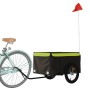 Black and green iron bicycle trailer 45 kg by vidaXL, Bicycle trailers - Ref: Foro24-94088, Price: 96,99 €, Discount: %