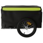 Black and green iron bicycle trailer 45 kg by vidaXL, Bicycle trailers - Ref: Foro24-94088, Price: 96,99 €, Discount: %