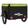 Black and green iron bicycle trailer 45 kg by vidaXL, Bicycle trailers - Ref: Foro24-94088, Price: 96,99 €, Discount: %