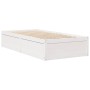 Estructura de cama madera maciza de pino blanco 100x200 cm de vidaXL, Camas y somieres - Ref: Foro24-846829, Precio: 159,72 €...