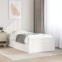 Estructura de cama madera maciza de pino blanco 100x200 cm de vidaXL, Camas y somieres - Ref: Foro24-846829, Precio: 159,72 €...