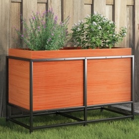 Solid wax brown pine wood planter 80x40x50 cm by vidaXL, Pots and planters - Ref: Foro24-847030, Price: 80,99 €, Discount: %