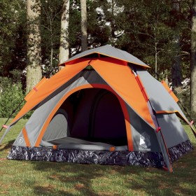 3 person igloo tent quick opening grey/orange by vidaXL, tents - Ref: Foro24-4004179, Price: 80,99 €, Discount: %