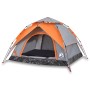 3-Personen-Iglu-Zelt, schnell zu öffnen, grau/orange von vidaXL, Zelte - Ref: Foro24-4004179, Preis: 84,94 €, Rabatt: %