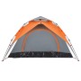 3-Personen-Iglu-Zelt, schnell zu öffnen, grau/orange von vidaXL, Zelte - Ref: Foro24-4004179, Preis: 84,94 €, Rabatt: %