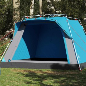 Cabin tent 4 people quick opening blue by vidaXL, tents - Ref: Foro24-4004220, Price: 179,42 €, Discount: %