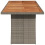 Mesa de jardín superficie madera acacia ratán gris 240x90x75 cm de vidaXL, Mesas de jardín - Ref: Foro24-365596, Precio: 285,...