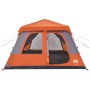 Iglu-Zelt 10 Personen schnell öffnend grau/orange von vidaXL, Zelte - Ref: Foro24-4004241, Preis: 358,29 €, Rabatt: %