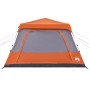 Iglu-Zelt 10 Personen schnell öffnend grau/orange von vidaXL, Zelte - Ref: Foro24-4004241, Preis: 358,29 €, Rabatt: %