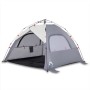 Beach tent 3 people waterproof quick opening gray by vidaXL, tents - Ref: Foro24-4005316, Price: 72,99 €, Discount: %