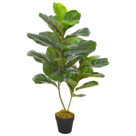 Artificial ficus plant with pot 90 cm green by vidaXL, artificial flora - Ref: Foro24-280172, Price: 32,99 €, Discount: %