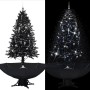 Weihnachtsbaum mit Schnee und Schirmständer aus schwarzem PVC 190 cm von vidaXL, Weihnachtsbäume - Ref: Foro24-289934, Preis:...