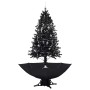 Weihnachtsbaum mit Schnee und Schirmständer aus schwarzem PVC 190 cm von vidaXL, Weihnachtsbäume - Ref: Foro24-289934, Preis:...