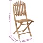 Folding garden chairs 2 units bamboo with cushions by vidaXL, Garden chairs - Ref: Foro24-3063990, Price: 108,21 €, Discount: %