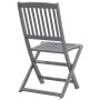 Folding garden chairs 6 pcs solid acacia wood cushions by vidaXL, Garden chairs - Ref: Foro24-3065443, Price: 318,46 €, Disco...