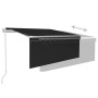 Toldo automático persiana LED sensor viento antracita 3,5x2,5 m de vidaXL, Toldos - Ref: Foro24-3069294, Precio: 508,08 €, De...