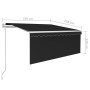 Automatic retractable awning with anthracite blind 3.5x2.5 m by vidaXL, Awnings - Ref: Foro24-3069289, Price: 415,76 €, Disco...