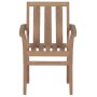 Stackable garden chairs 6 pcs solid teak wood with cushions by vidaXL, Garden chairs - Ref: Foro24-3073415, Price: 693,85 €, ...