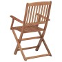 6 pcs folding garden chairs and solid acacia wood cushions by vidaXL, Garden chairs - Ref: Foro24-3074949, Price: 339,78 €, D...