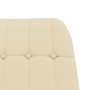 Sillón mecedora con taburete tela color crema de vidaXL, Mecedoras - Ref: Foro24-3097706, Precio: 145,82 €, Descuento: %