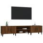 Oak brown plywood TV cabinet 180x31.5x40 cm by vidaXL, TV Furniture - Ref: Foro24-816271, Price: 90,94 €, Discount: %