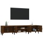 Oak brown plywood TV cabinet 180x31.5x40 cm by vidaXL, TV Furniture - Ref: Foro24-816271, Price: 90,94 €, Discount: %