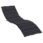 Black checkered Oxford fabric lounger cushion by vidaXL, Cushions for chairs and sofas - Ref: Foro24-361444, Price: 45,50 €, ...