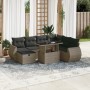 Set aus Gartensofas und Kissen 8-teilig synthetisches Rattangrau von vidaXL, Gartensets - Ref: Foro24-3275160, Preis: 599,47 ...