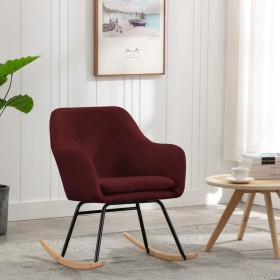 Red wine fabric rocking chair by vidaXL, Rocking chairs - Ref: Foro24-289535, Price: 92,99 €, Discount: %