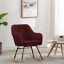 Red wine fabric rocking chair by vidaXL, Rocking chairs - Ref: Foro24-289535, Price: 105,95 €, Discount: %