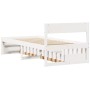 Bed frame with drawers solid white pine wood 90x190 cm by vidaXL, Beds and slatted bases - Ref: Foro24-846805, Price: 225,91 ...