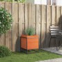 Solid pine wood planter in brown wax 40x40x50 cm by vidaXL, Pots and planters - Ref: Foro24-847020, Price: 52,99 €, Discount: %