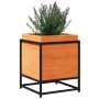 Solid pine wood planter in brown wax 40x40x50 cm by vidaXL, Pots and planters - Ref: Foro24-847020, Price: 52,99 €, Discount: %