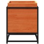 Solid pine wood planter in brown wax 40x40x50 cm by vidaXL, Pots and planters - Ref: Foro24-847020, Price: 52,99 €, Discount: %