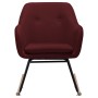 Silla mecedora de tela rojo vino tinto de vidaXL, Mecedoras - Ref: Foro24-289535, Precio: 105,95 €, Descuento: %