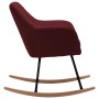 Silla mecedora de tela rojo vino tinto de vidaXL, Mecedoras - Ref: Foro24-289535, Precio: 105,95 €, Descuento: %