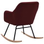 Silla mecedora de tela rojo vino tinto de vidaXL, Mecedoras - Ref: Foro24-289535, Precio: 105,95 €, Descuento: %