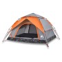 Igluzelt 4 Personen Schnellöffnung grau/orange von vidaXL, Zelte - Ref: Foro24-4004183, Preis: 101,29 €, Rabatt: %