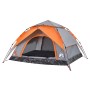 Igluzelt 4 Personen Schnellöffnung grau/orange von vidaXL, Zelte - Ref: Foro24-4004183, Preis: 101,29 €, Rabatt: %