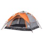 Igluzelt 4 Personen Schnellöffnung grau/orange von vidaXL, Zelte - Ref: Foro24-4004183, Preis: 101,29 €, Rabatt: %