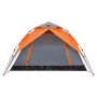 Igluzelt 4 Personen Schnellöffnung grau/orange von vidaXL, Zelte - Ref: Foro24-4004183, Preis: 101,29 €, Rabatt: %