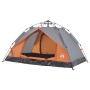 Igluzelt 3 Personen Schnellöffnung grau/orange von vidaXL, Zelte - Ref: Foro24-4004195, Preis: 64,99 €, Rabatt: %