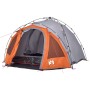 Igluzelt 3 Personen Schnellöffnung grau/orange von vidaXL, Zelte - Ref: Foro24-4004224, Preis: 141,88 €, Rabatt: %