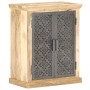 Aparador con puertas de acero madera mango macizo 60x35x75 cm de vidaXL, Aparadores - Ref: Foro24-289094, Precio: 304,06 €, D...